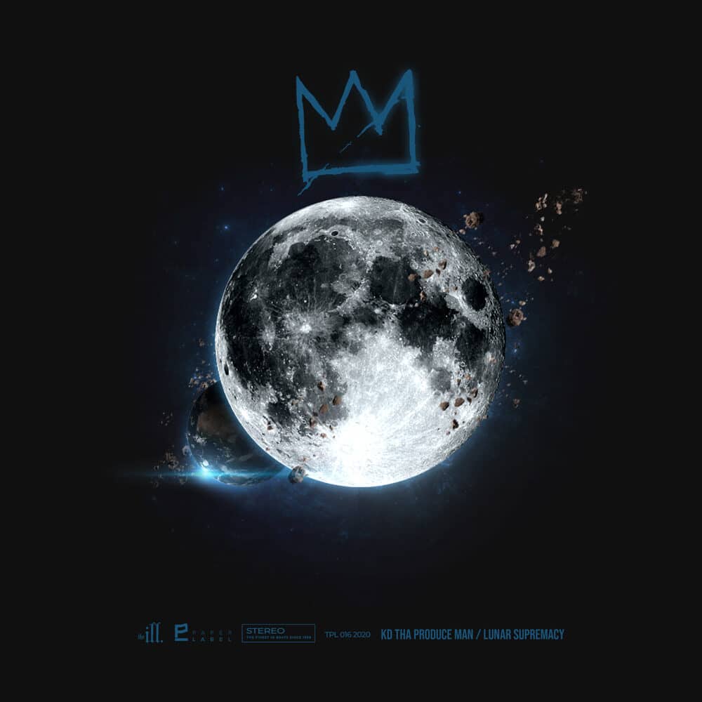 K.D. Tha Produce Man Lunar Supremacy album cover. Artwork by The Kid Flames